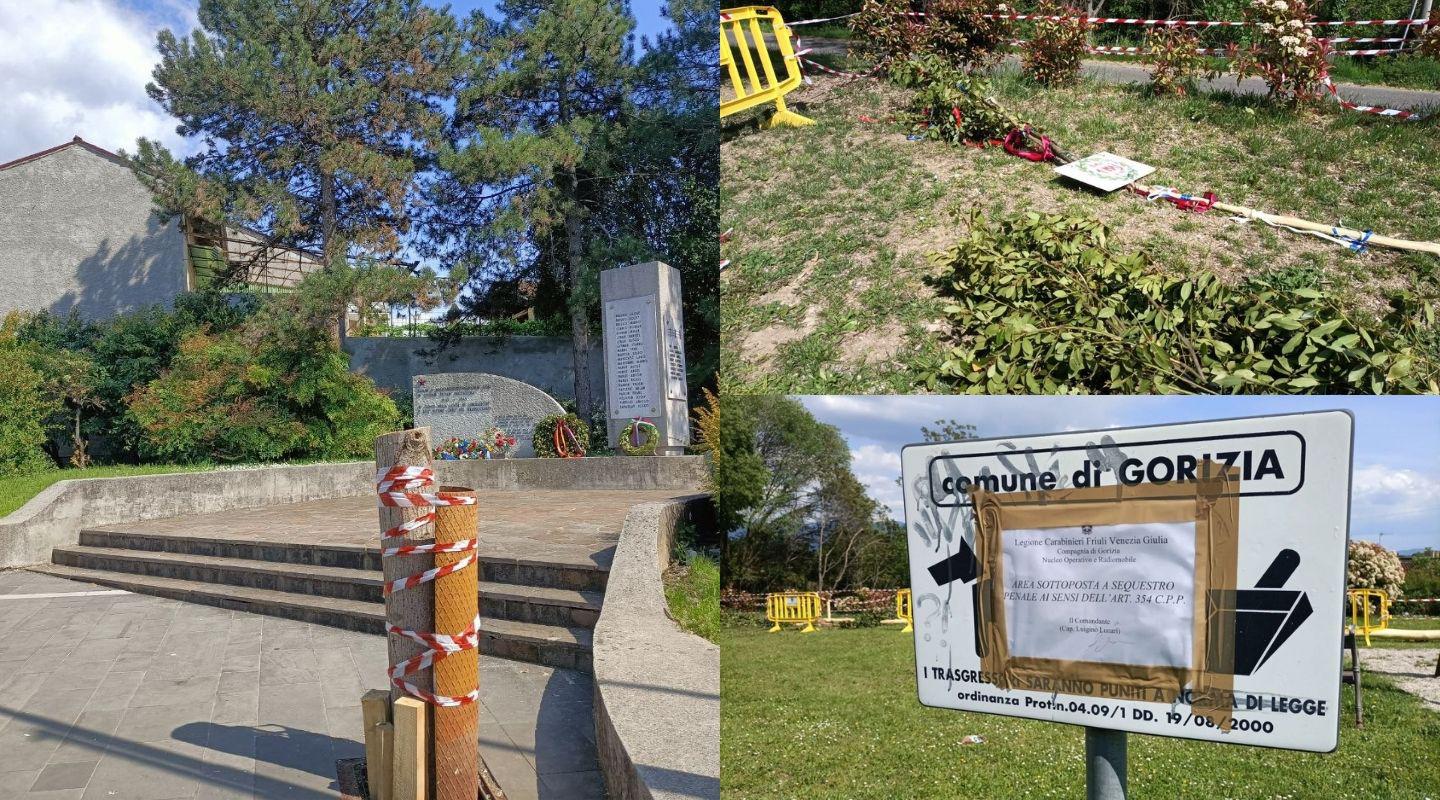 Immagine per Abbattuti gli alberi del Maj a Gorizia, «nessuna autorizzazione»
